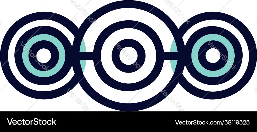Concentric Circles Pattern Vector Image