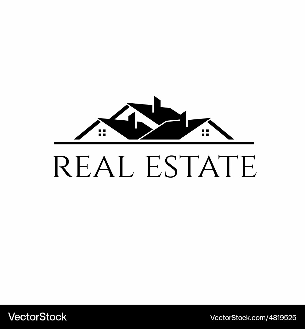 Dach für Immobilien vektorbild