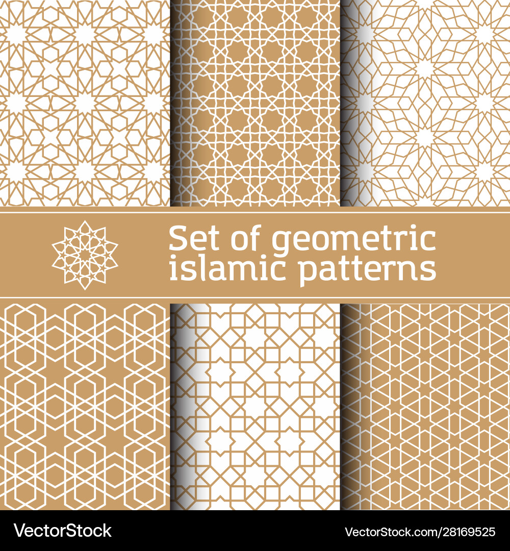 Islamic Geometric Patterns Royalty Free Vector Image