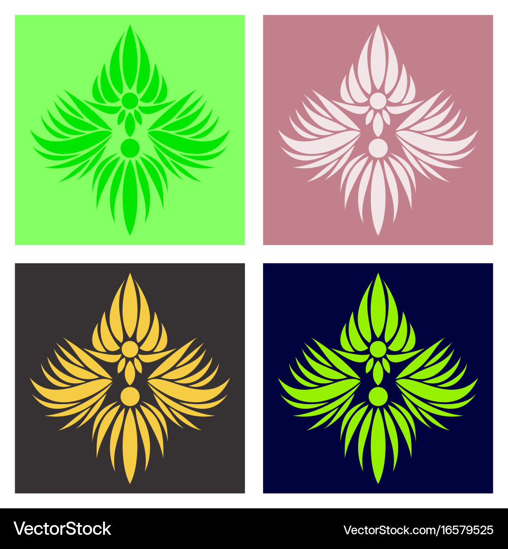 Oriental assembly of patterns Vector Image