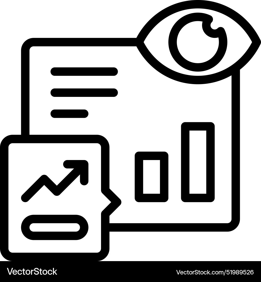Monitoring system icon Vector Image