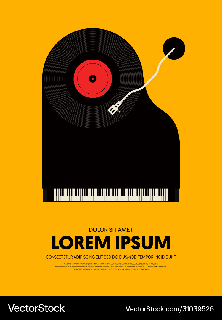 Music retro vintage abstract poster background Music retro vintage abstract poster background vector image