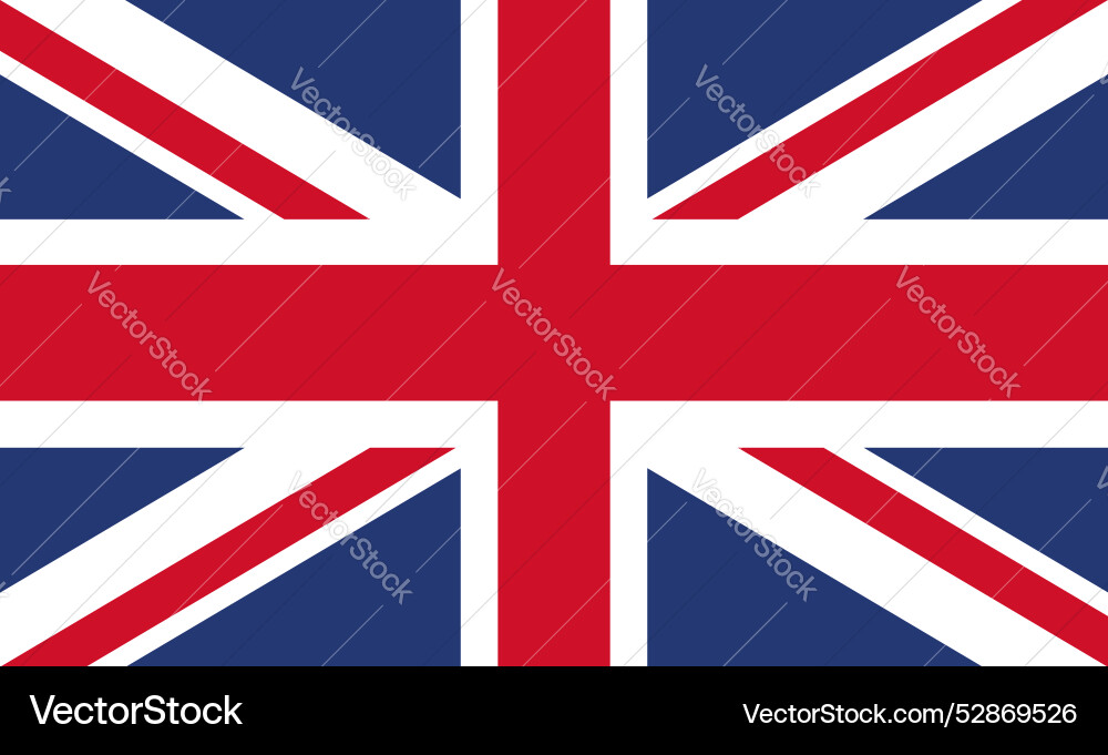 National flag of great britain National flag of great britain vector image