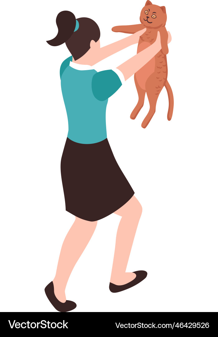 Pet Care Isometric Icon Vector Image