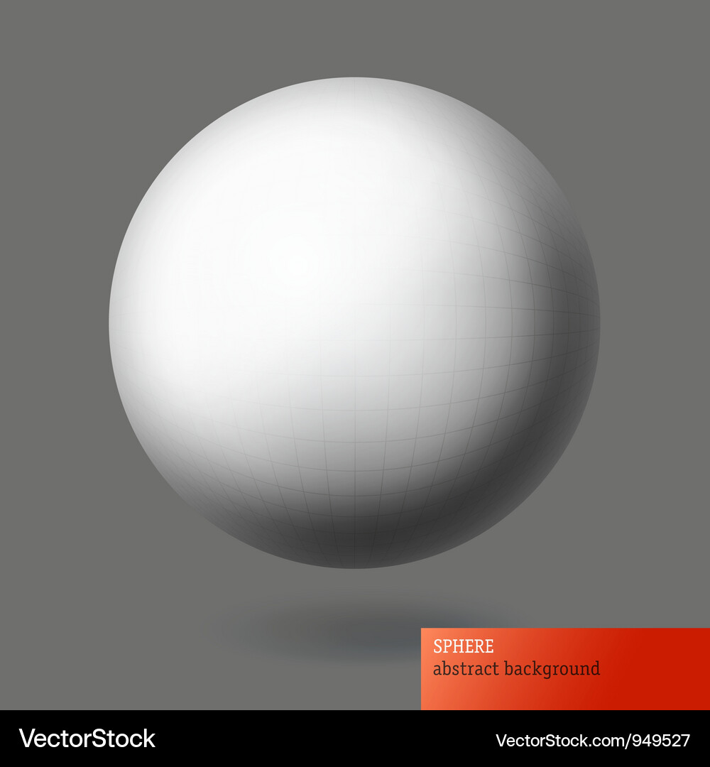 Abstract Wireframe Sphere Vector Image