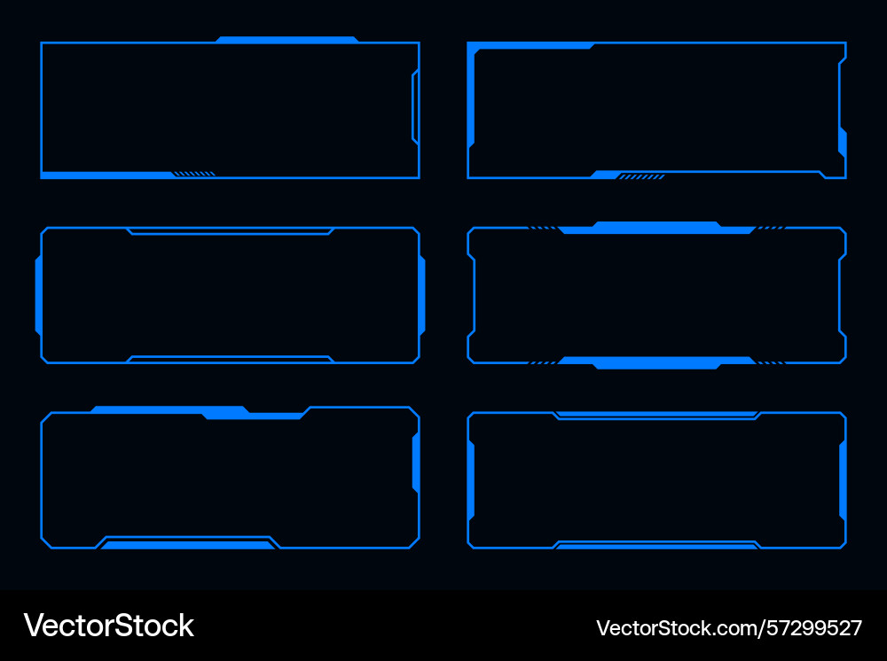 Frame future technology interface hud design Frame future technology interface hud design vector image