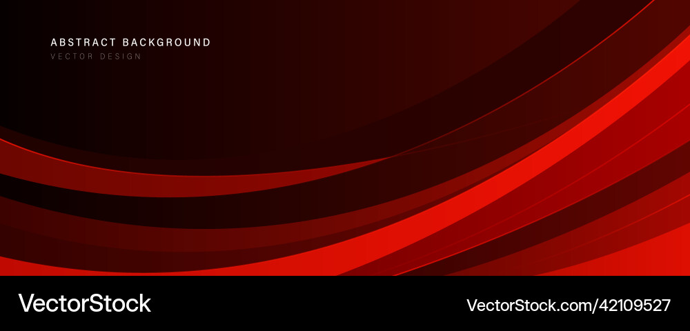 Red Curve Abstract Background vector image