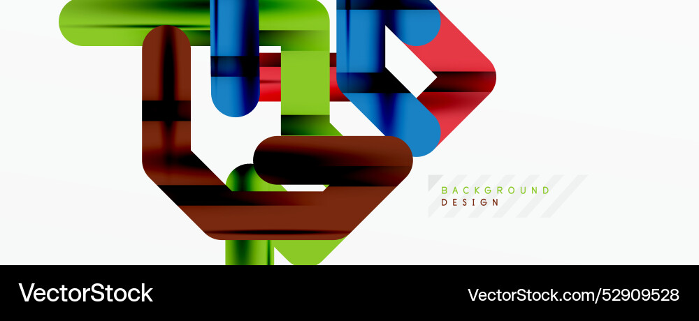 Abstract background - colorful lines composition Vector Image