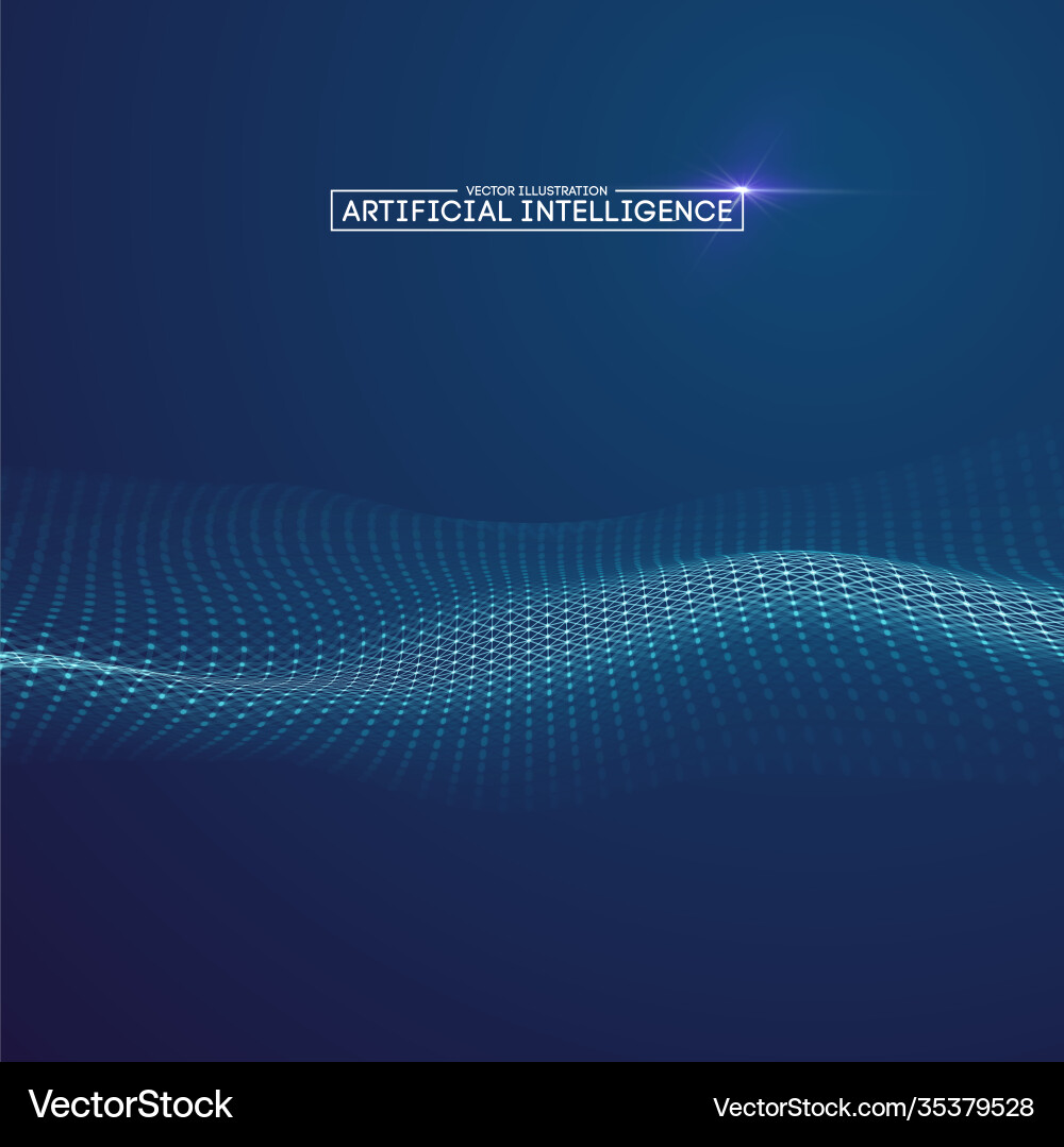 AI Network Connection Vector Image