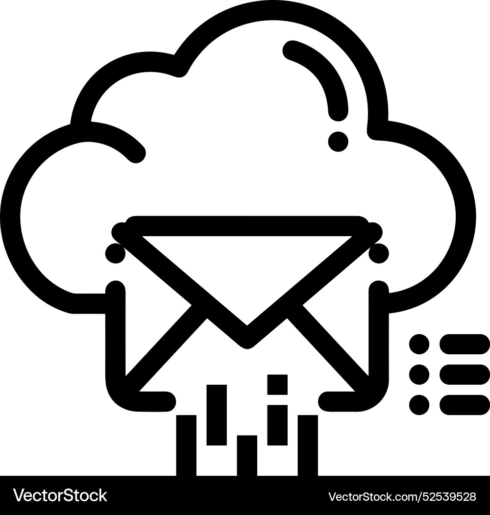 Cloud storage icon symbol image of the hosting Cloud storage icon symbol image of the hosting Vector Image