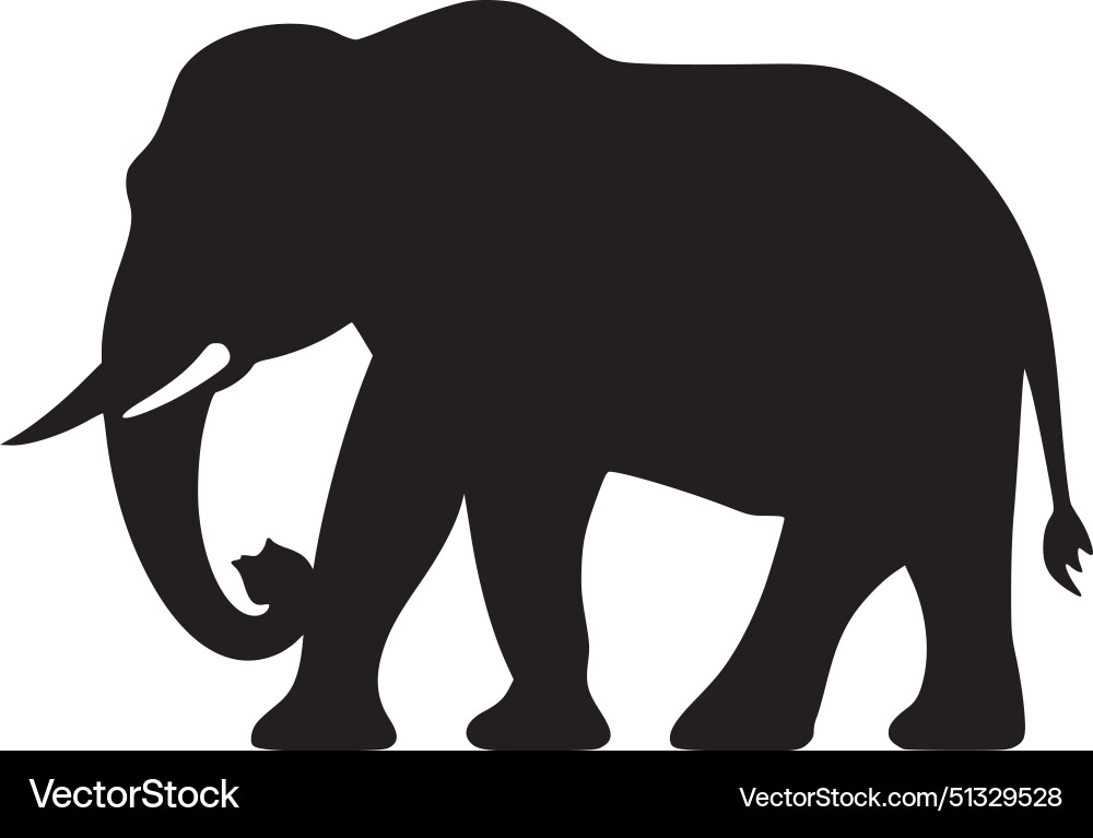Elefant - schwarz und weiß Elefant - schwarz und weiß vektorbild