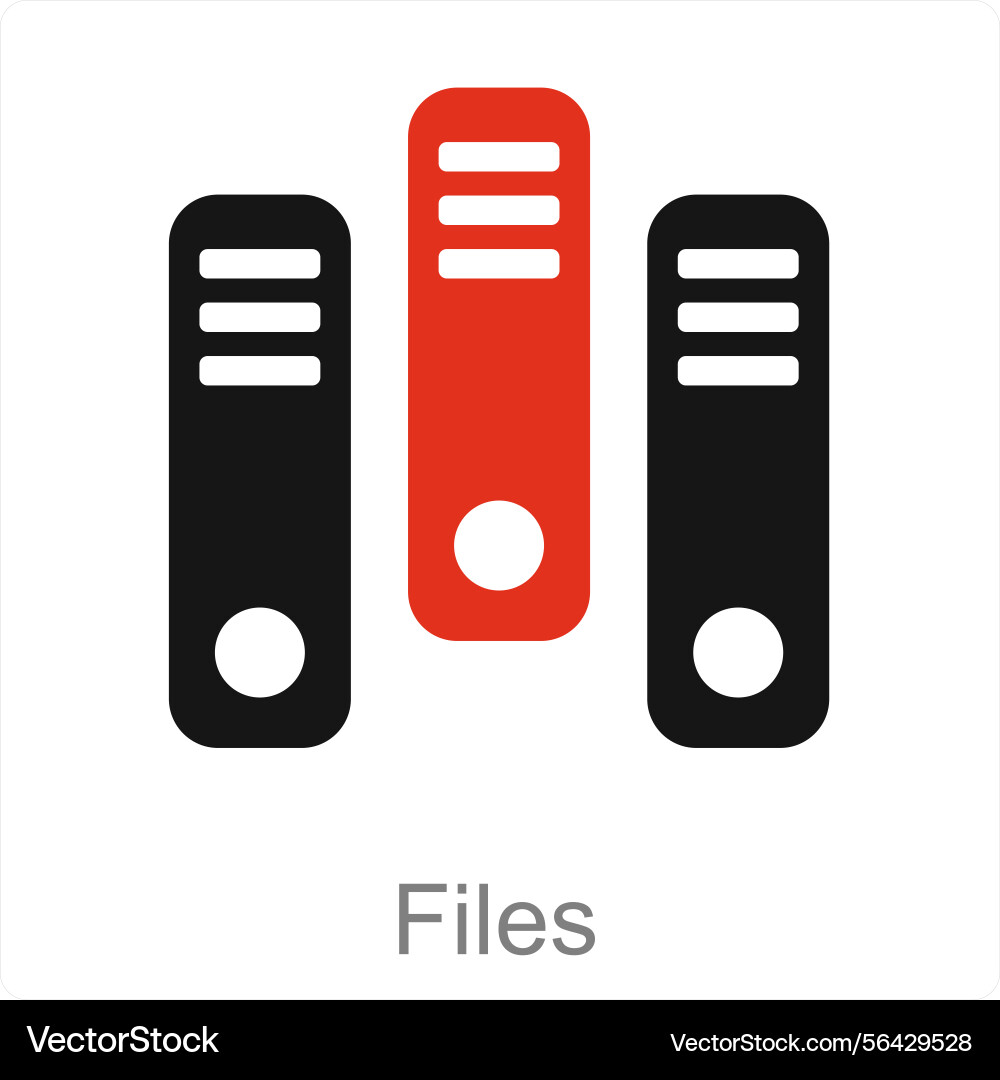 Files icon concept Vector Image