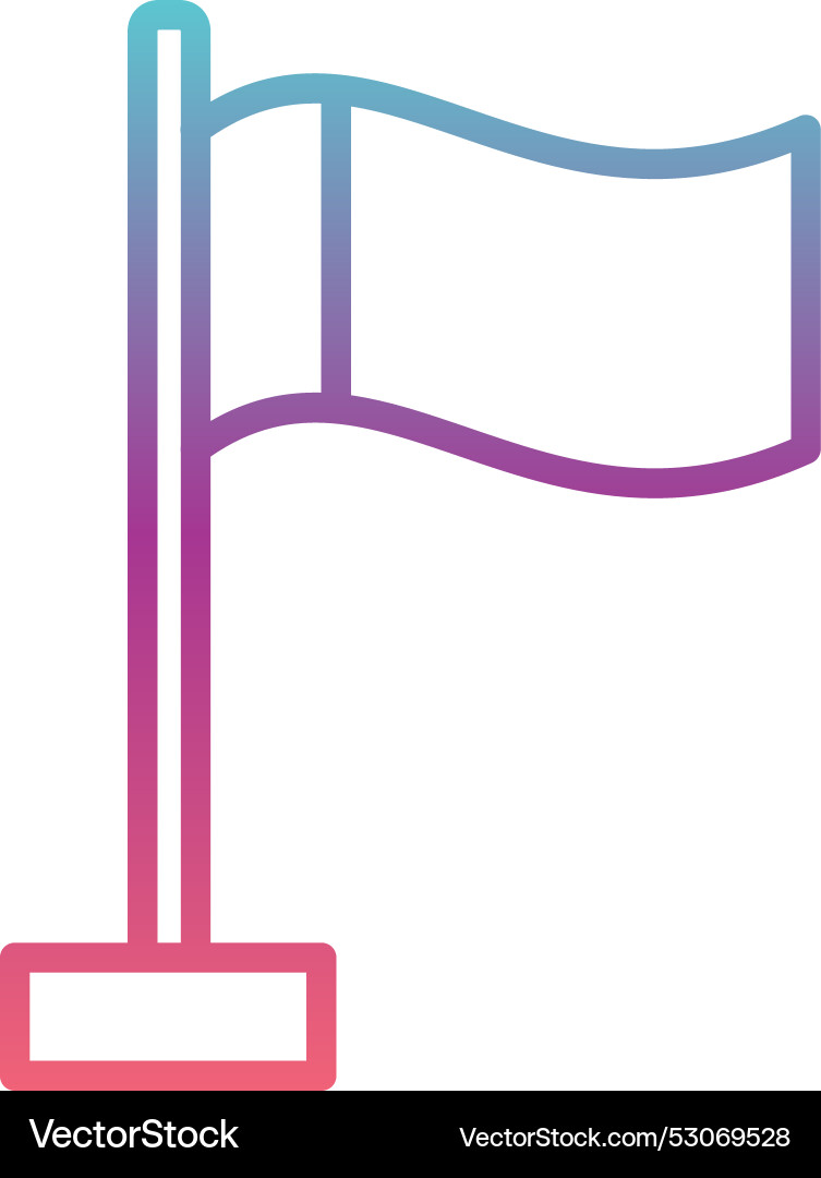 Flag line gradient design Vector Image