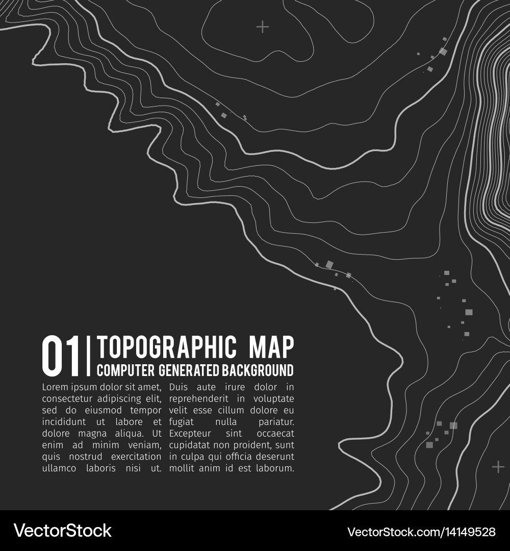 Topographic map background with space for copy Topographic map background with space for copy vector image