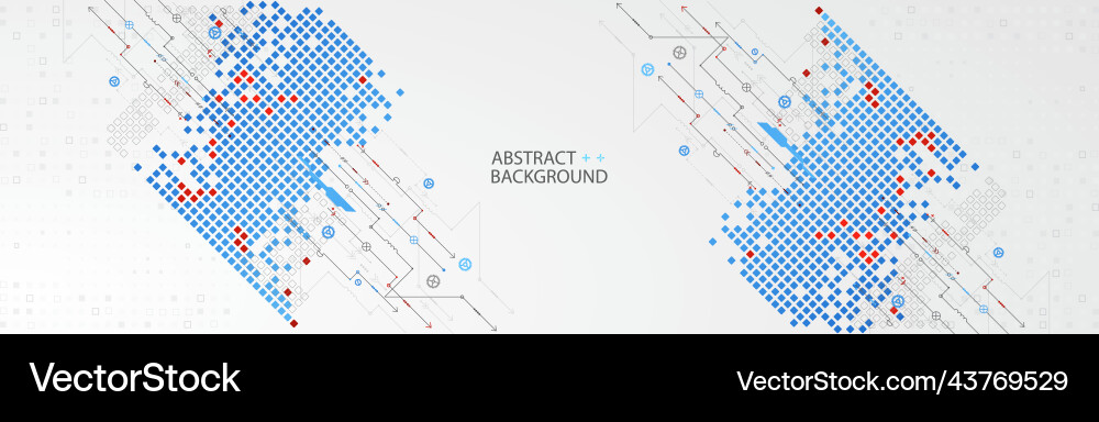 Abstract technological background with various Abstract technological background with various vector image