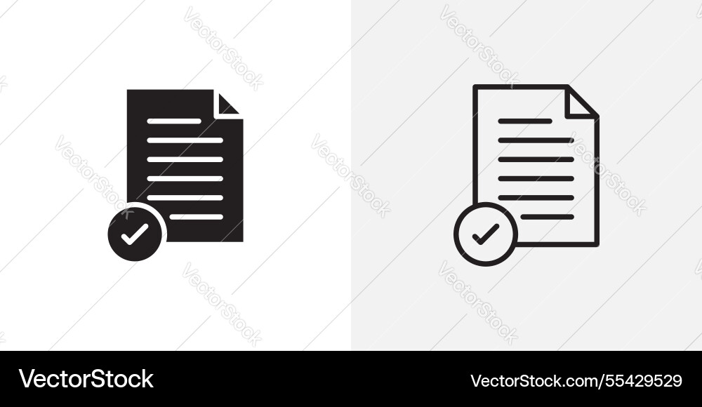 Document accept icons pack for apps and ui ux Document accept icons pack for apps and ui ux vector image