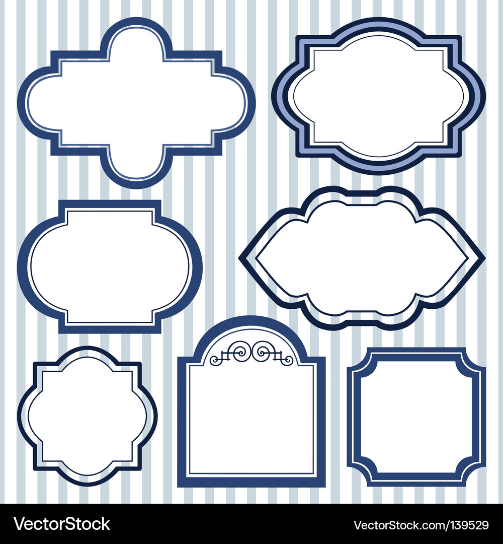 Elegant Frame Collection Vector Image