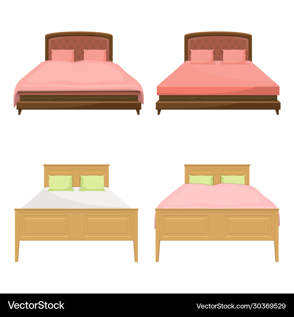 Retro Bedding Set Vector Image