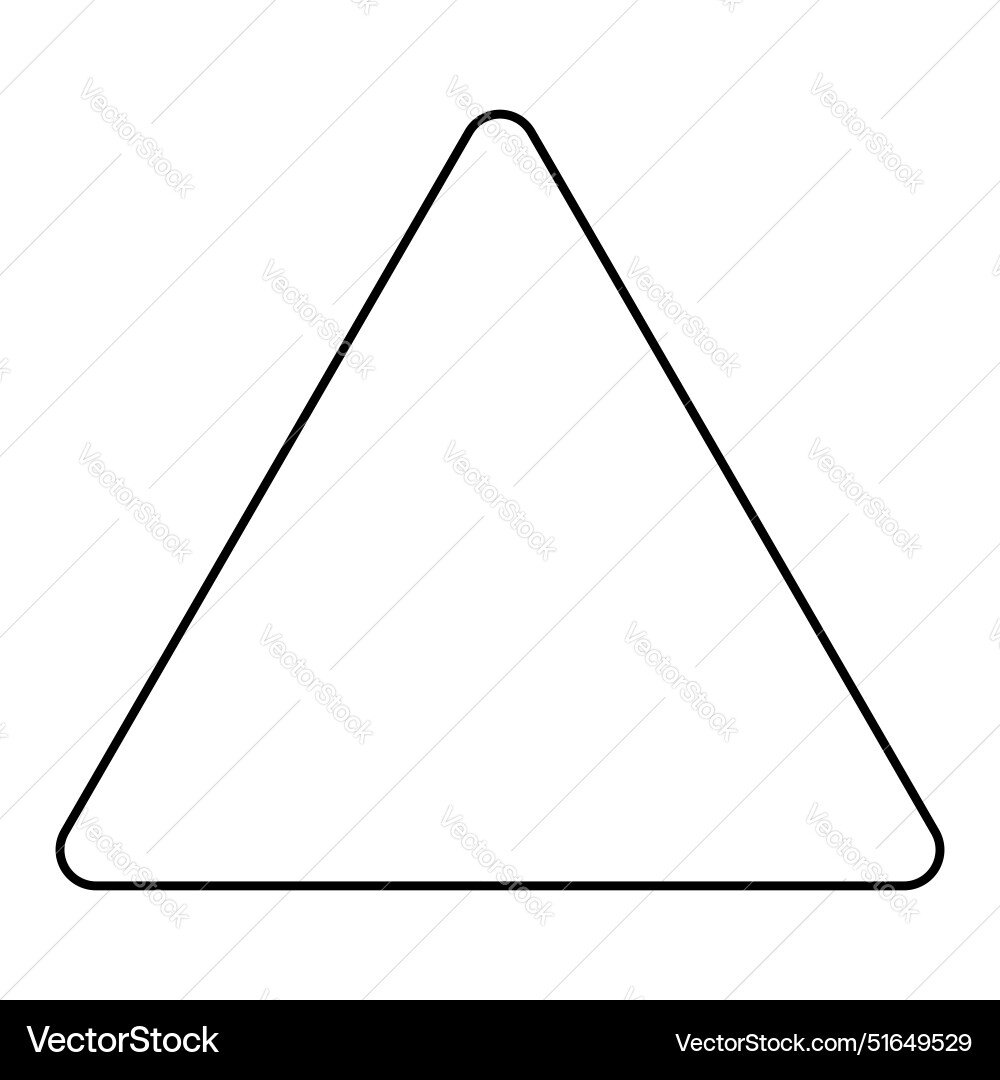 Rounded Triangle Vector