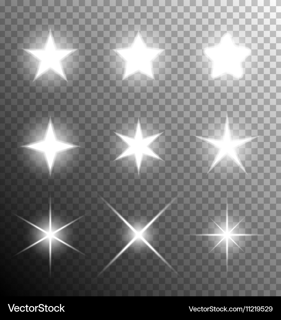 Shimmering Star Effect vector image