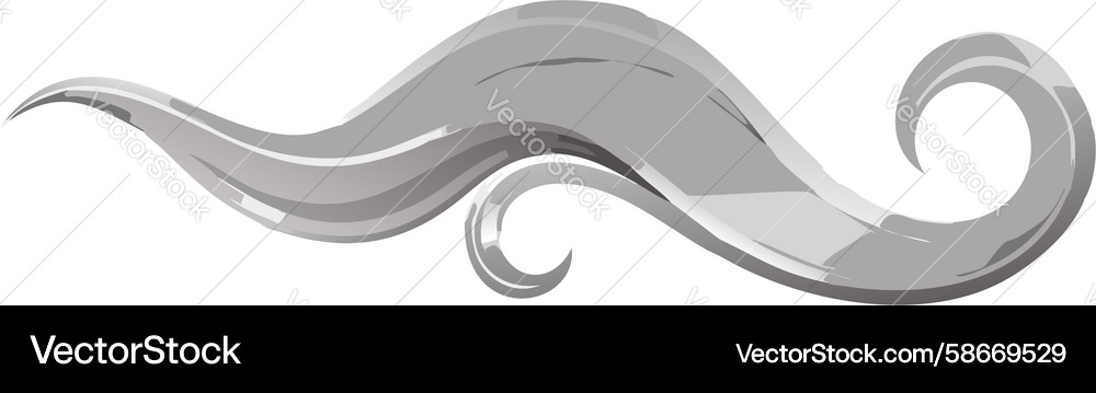 Smooth grey abstract swirl subtle flowing design Vector Image