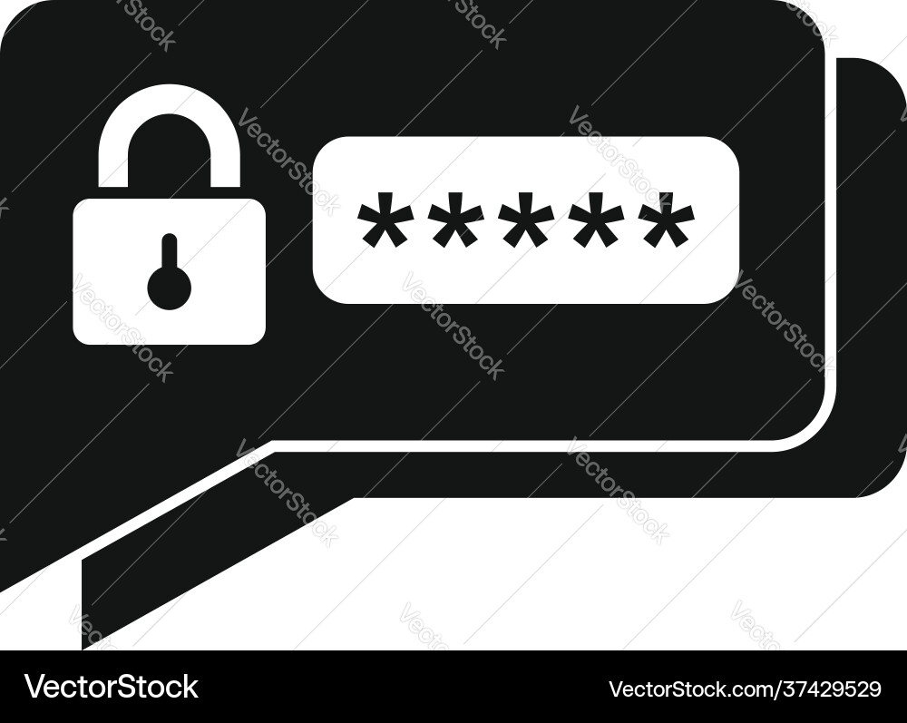 Sms authentication icon simple style Sms authentication icon simple style vector image