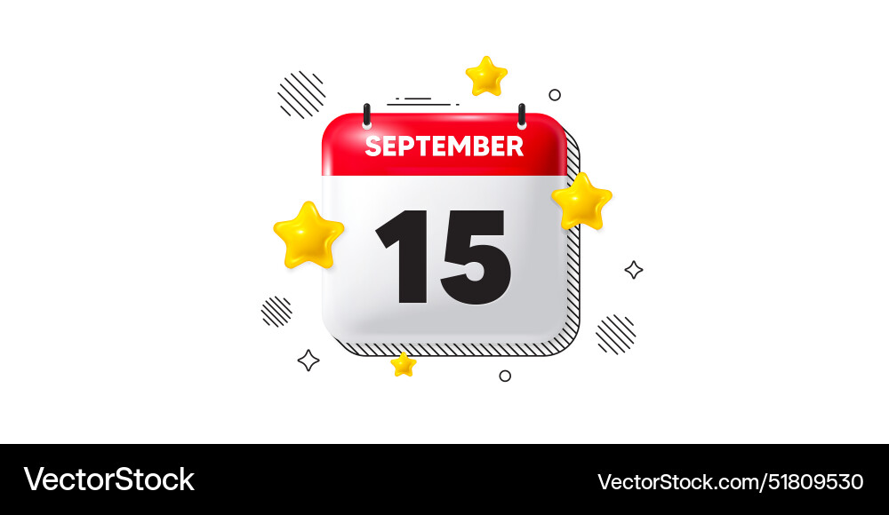15th day of the month icon event schedule date 15th day of the month icon event schedule date Vector Image
