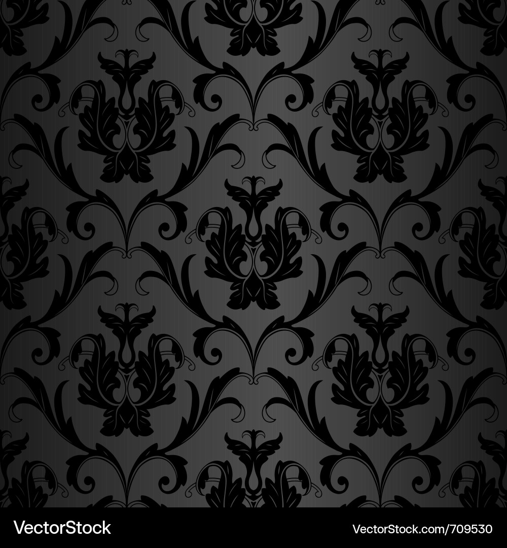 Black wallpaper pattern Royalty Free Vector Image
