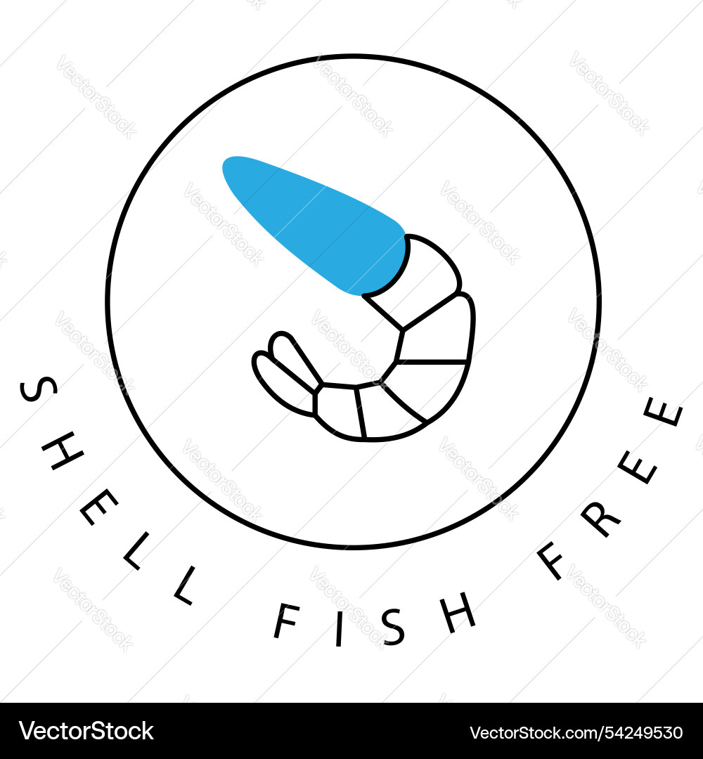 Eco-friendly shellfish icon design with editable Vector Image
