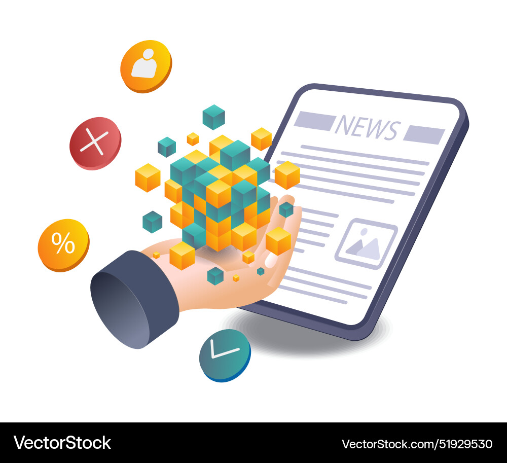 Latest insights into blockchain technology Latest insights into blockchain technology Vector Image