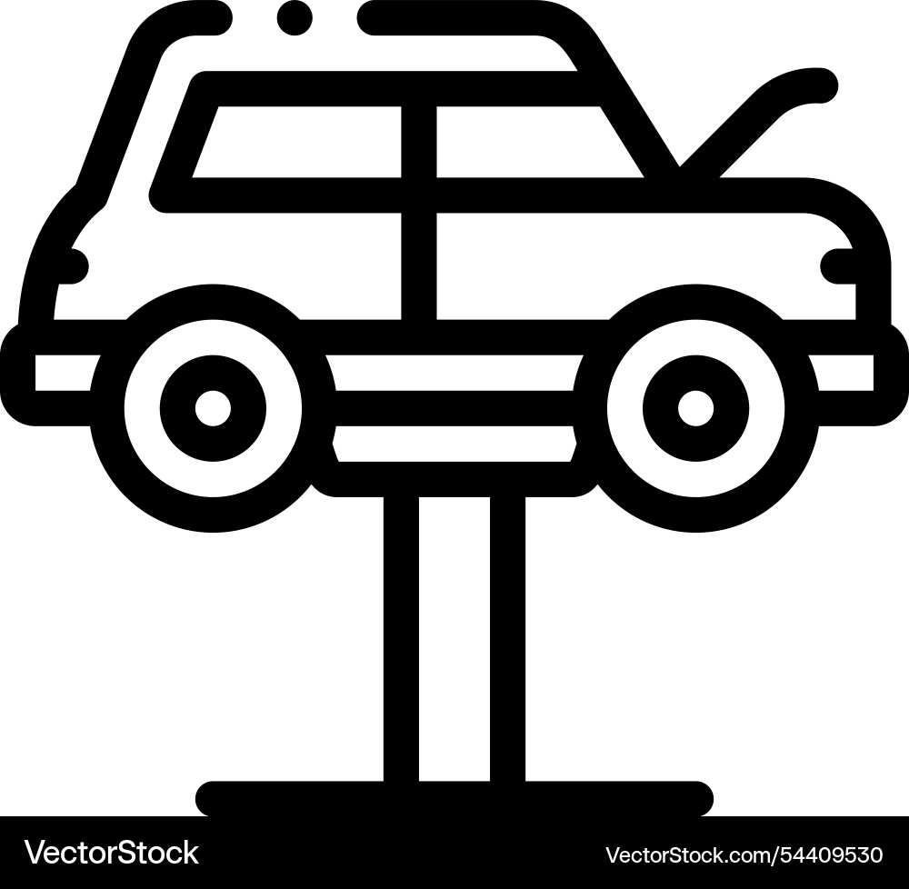 Lifting icon thin linear style design isolated Lifting icon thin linear style design isolated vector image