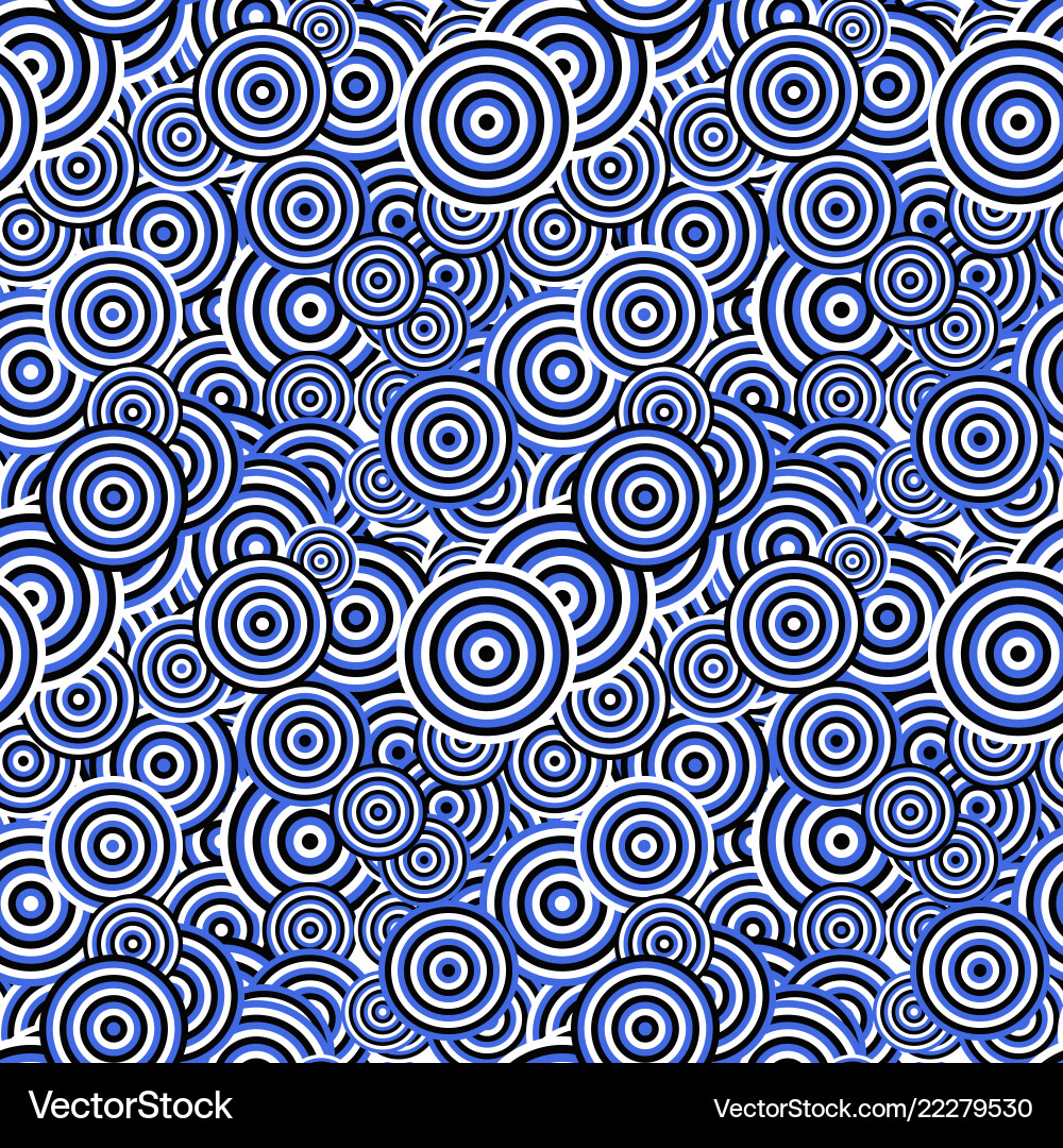 Seamless abstract circle pattern design vector image