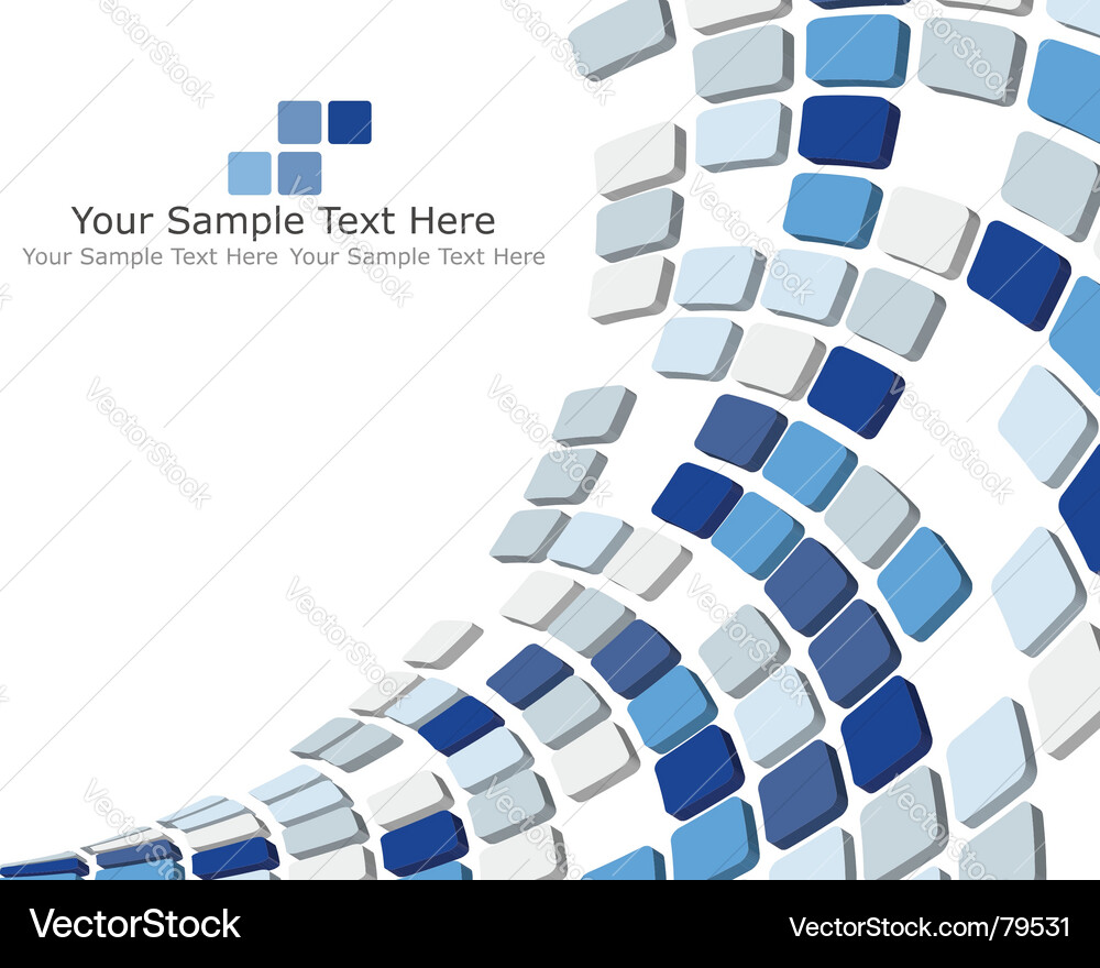 3D Checkered Pattern Background vector image