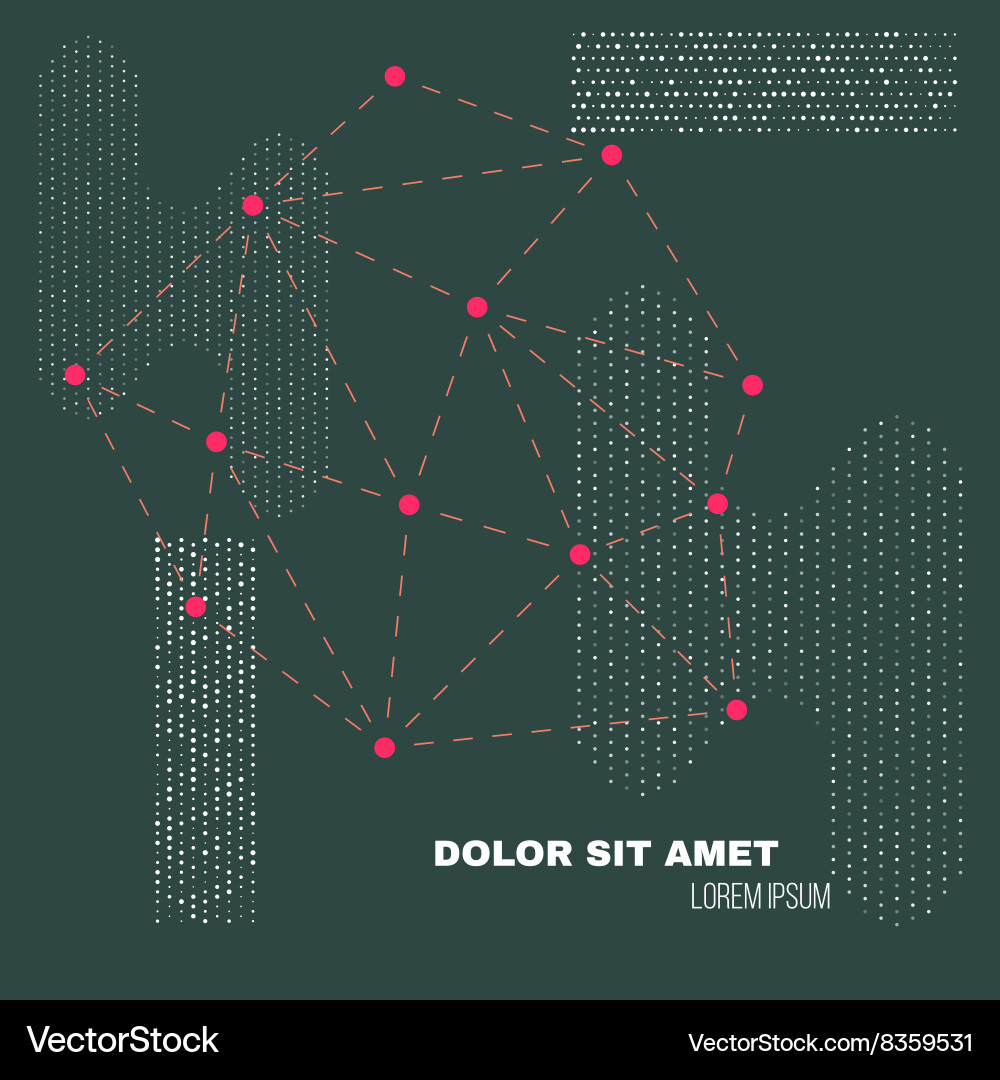 3d low polygon geometry background abstract Vector Image