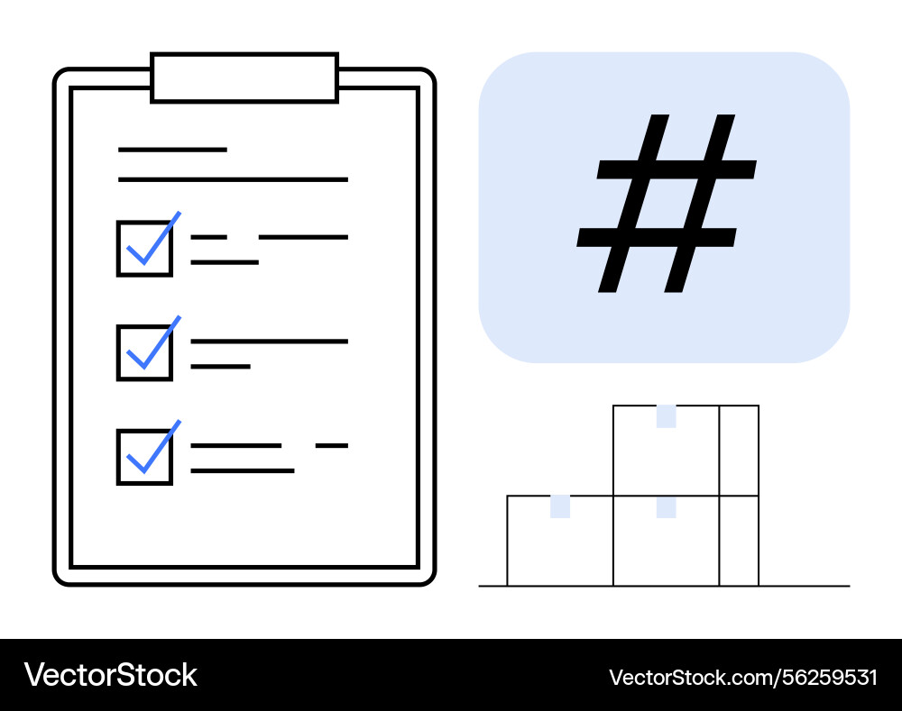Checklist with completed tasks metadata tag icon Checklist with completed tasks metadata tag icon vector image