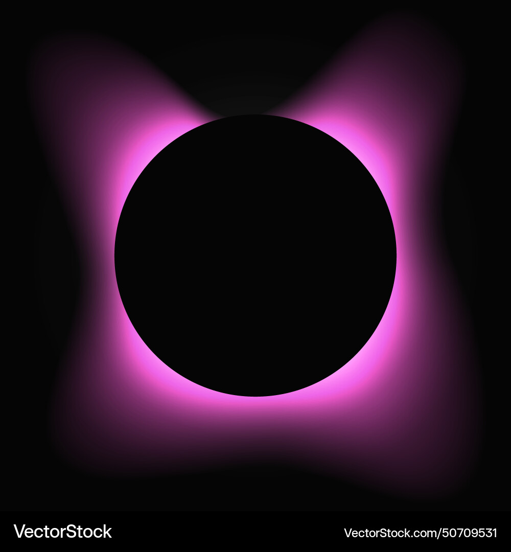 Circle illuminate light frame with color gradient Circle illuminate light frame with color gradient Vector Image