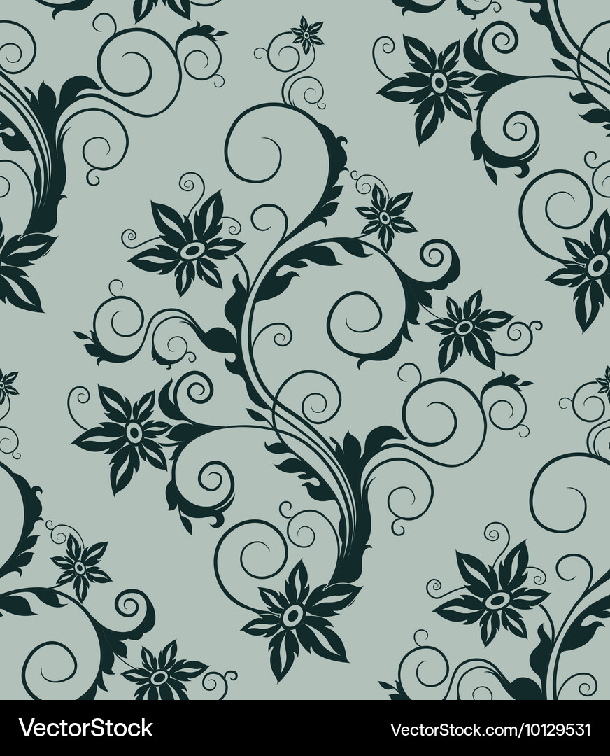 Floral Seamless Pattern Vector Image