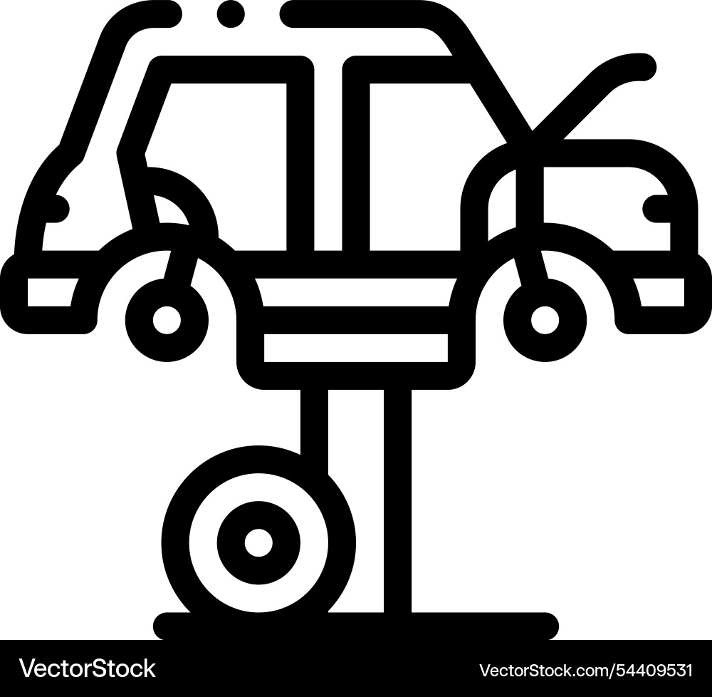 Lifter icon thin linear style design isolated Lifter icon thin linear style design isolated vector image