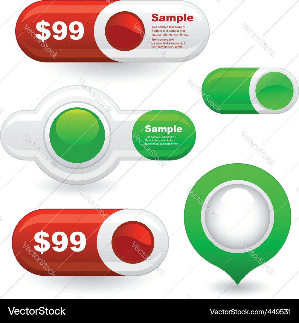 Modern Web Icons Vector Image