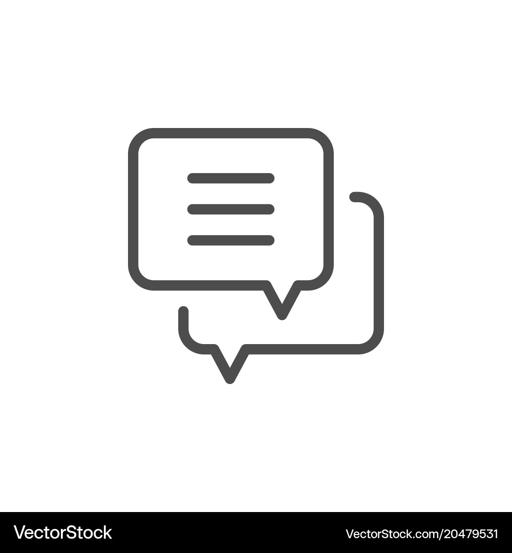 Speech Bubble Icon Royalty Free Vector Image - VectorStock