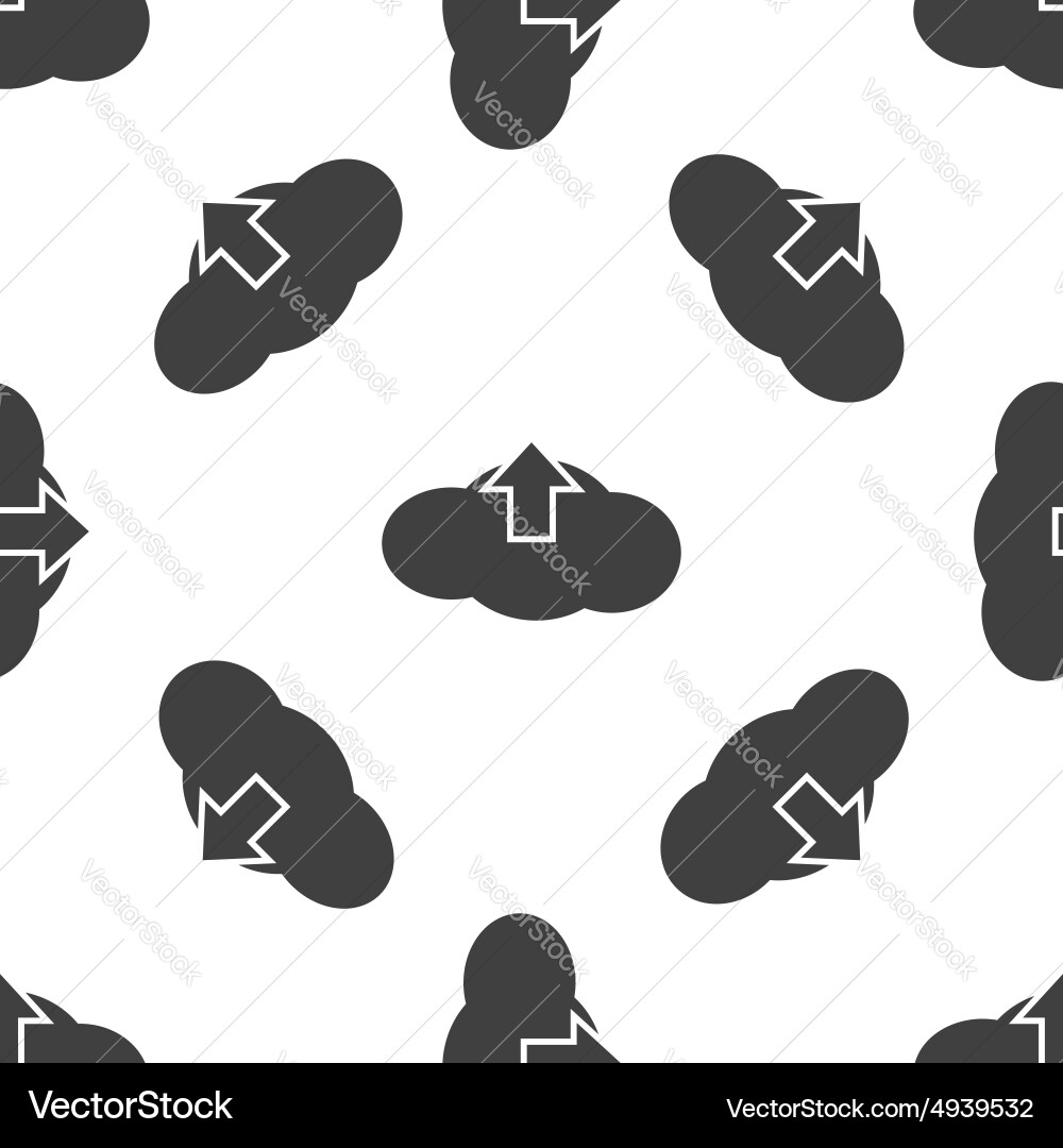 Cloud upload pattern Vector Image
