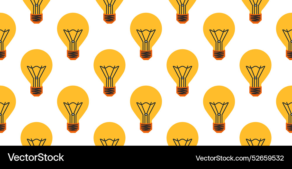 Electric lamp pattern seamless print of light Electric lamp pattern seamless print of light Vector Image