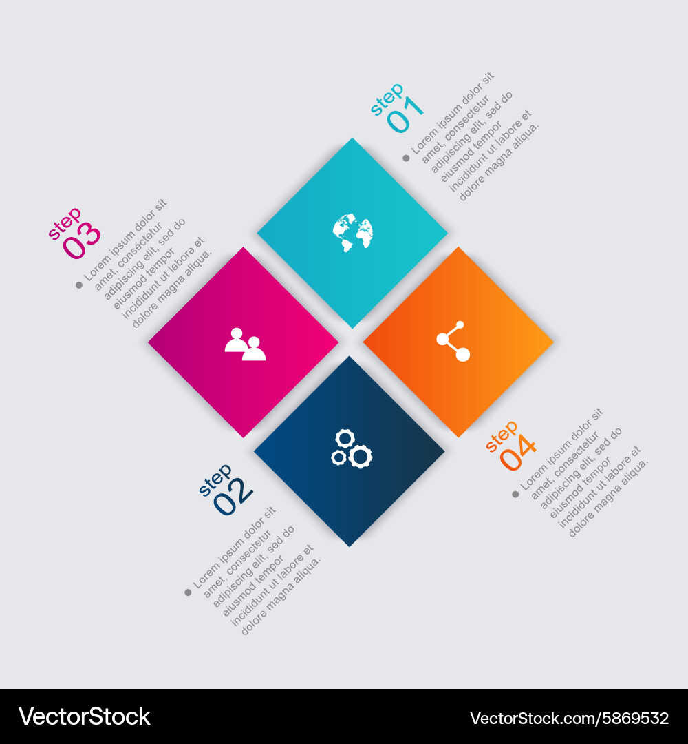 Informative Data Charts & Icons vector image
