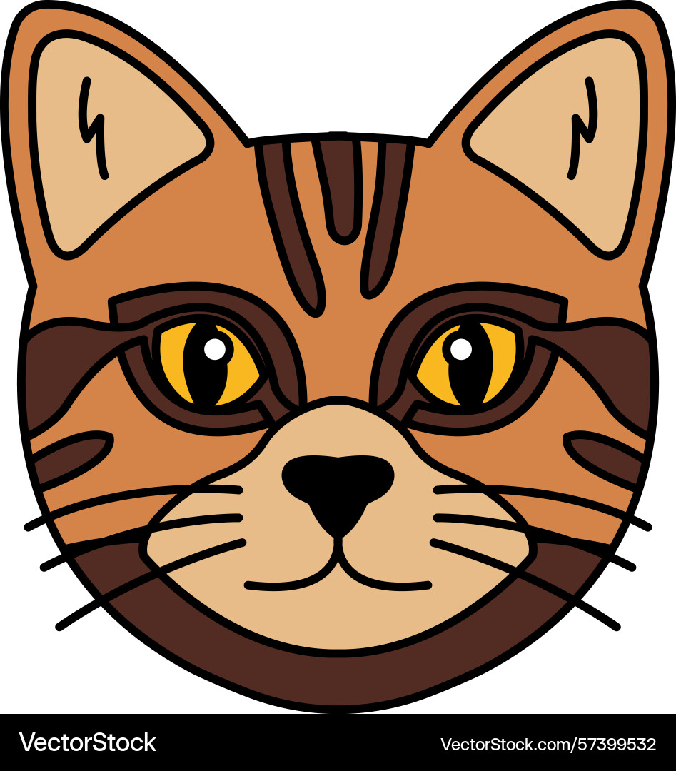 Isolate cat icon Isolate cat icon Vector Image