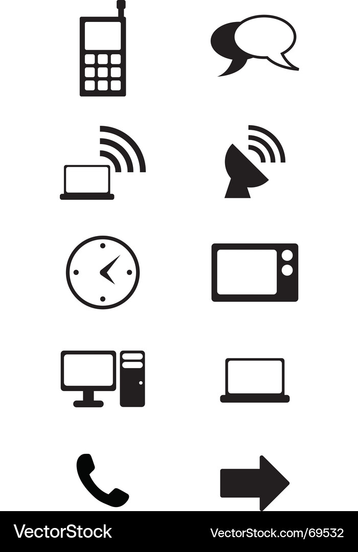Messaging Icons Vector Image