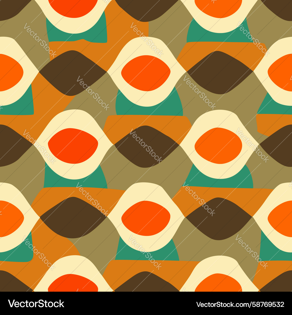 Retro Wave Pattern - 80s Style Vector Image