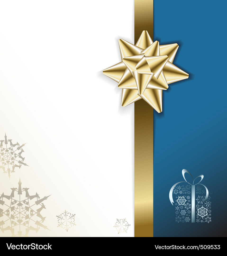 Christmas Snowflake Winter Background Vector Image