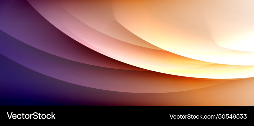 Dynamic flowing waves on gradient color background Dynamic flowing waves on gradient color background Vector Image