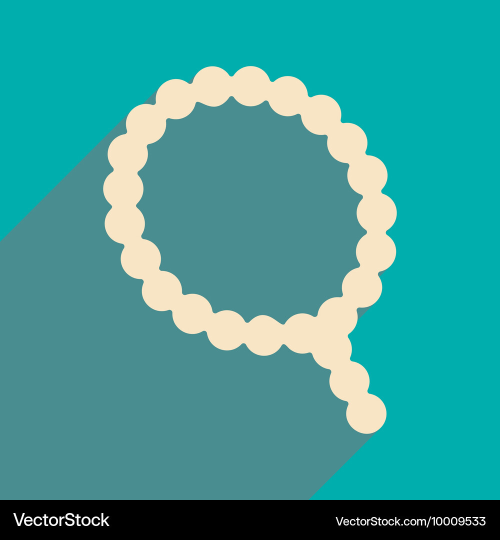 Flat with shadow icon and mobile application Vector Image