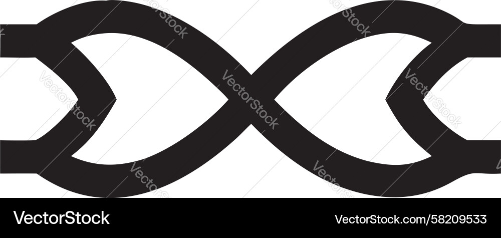 Interlocking Double Loops - Unity Symbol Vector Image